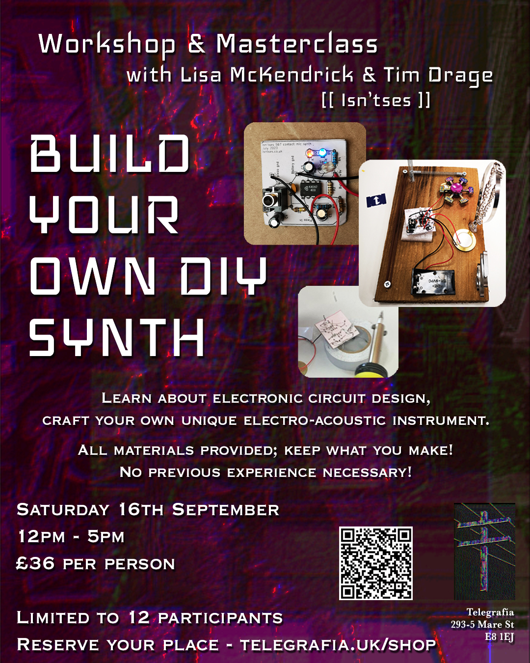 Workshop : Build Your Own DIY Synth > with Isn’tses